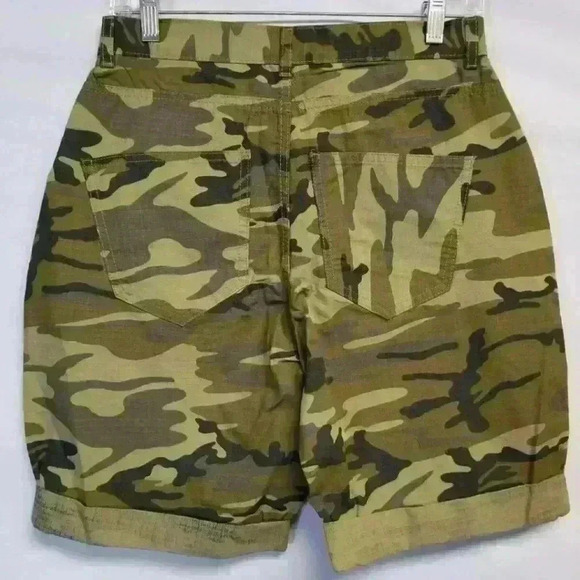 Women's ASOS Denim Camo Shorts Size US 6 UK 10 - Picture 2 of 11